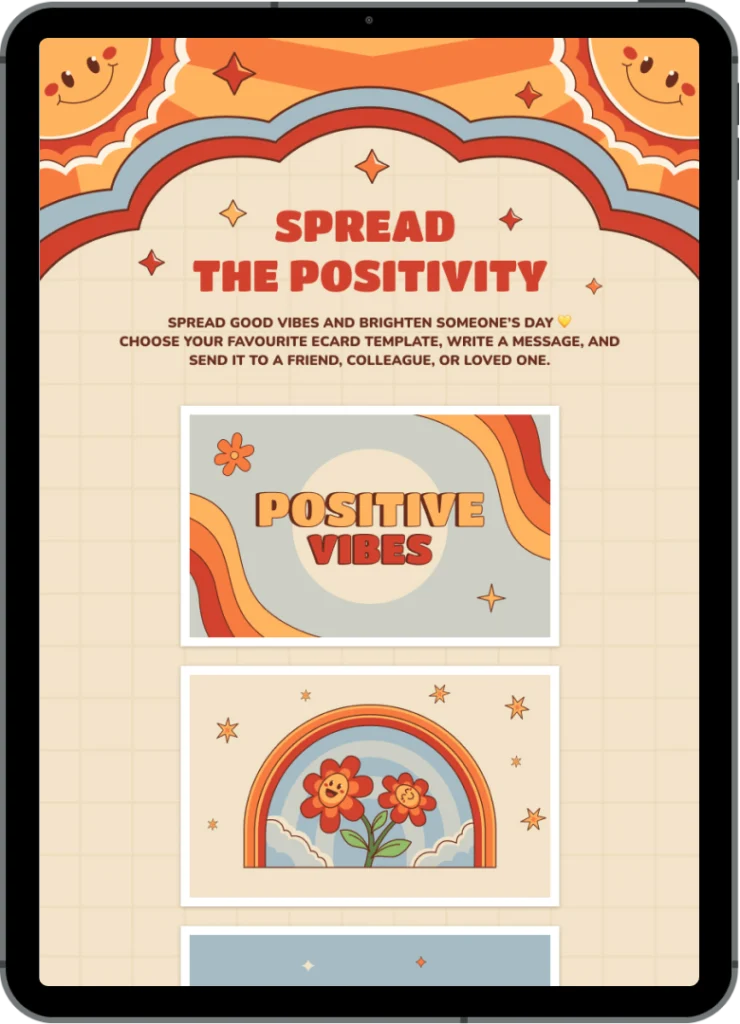 ipad ecard positivity black friday autumn marketing campaigns 740x1024