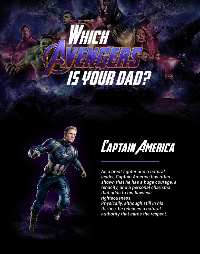 personality test which avengers are you fathers day 2019