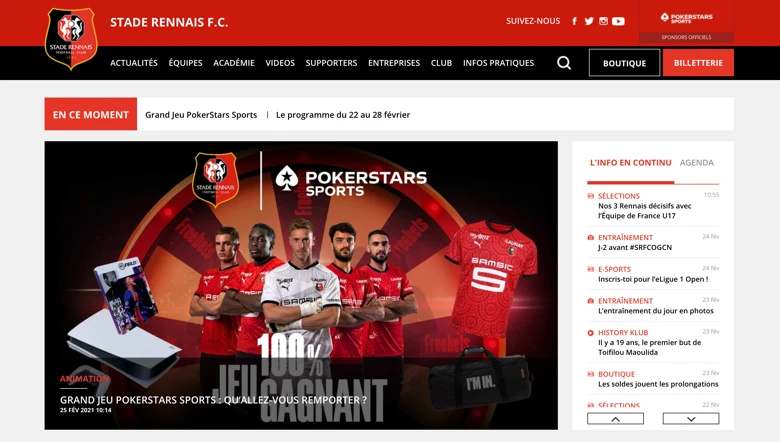 campagnes marketing interactives preferees mars stade rennais homepage