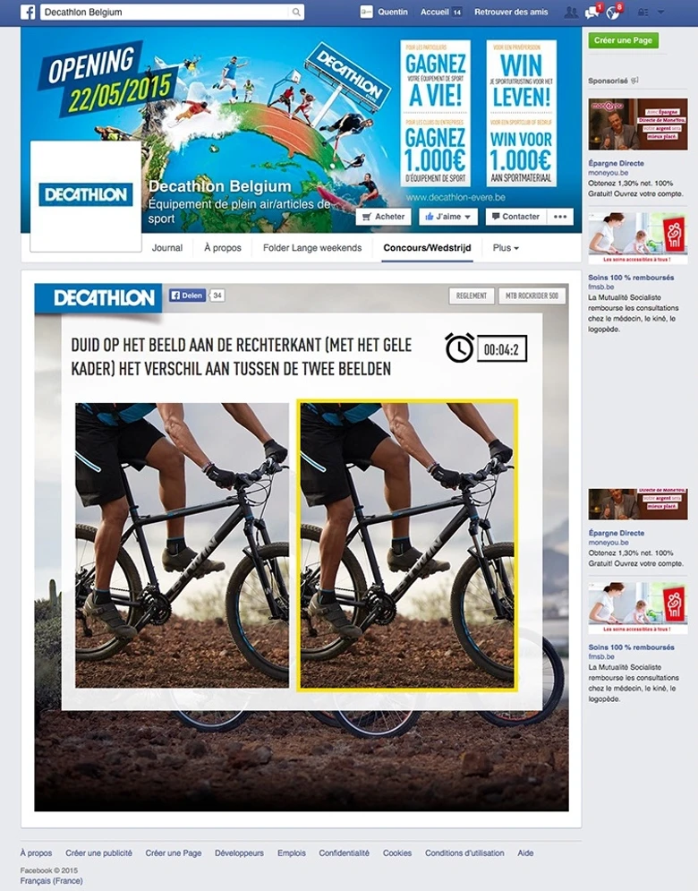 agence marketing interactif decathlon belgium