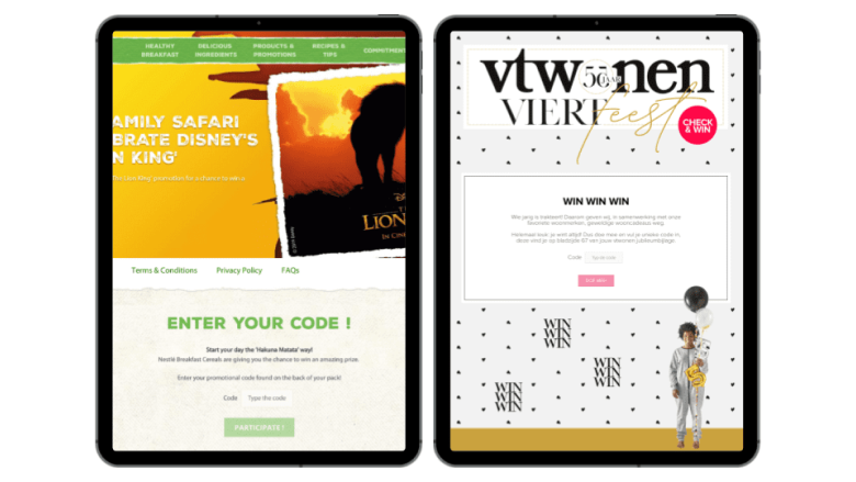 quiz interactig marketing code unique