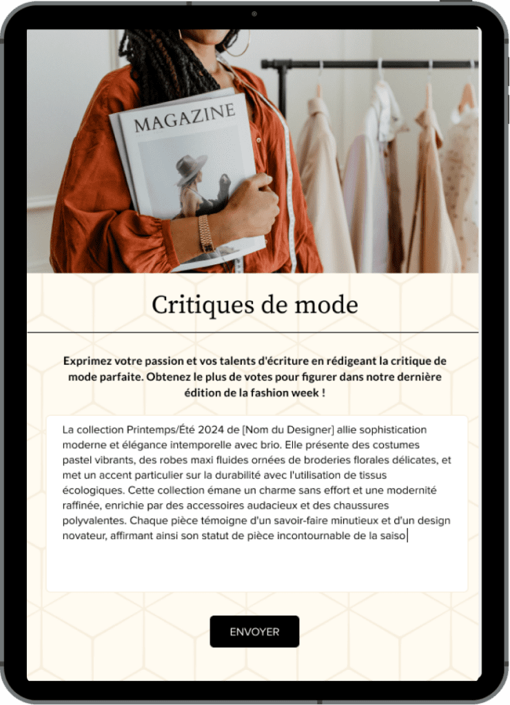 ipad marketing de mode concours ecriture 740x1024