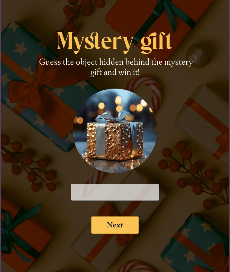 christmas campaigns mystery gift