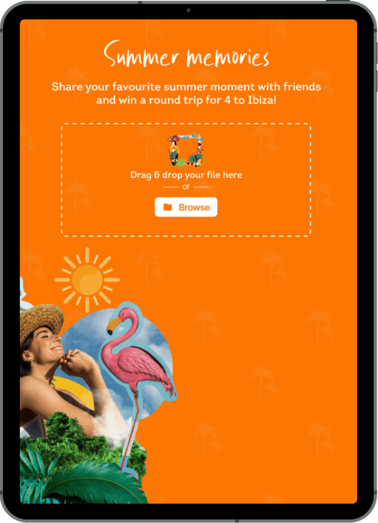 ipad photo contest friends day summer advertising campaigns gamification strategy 740x1024