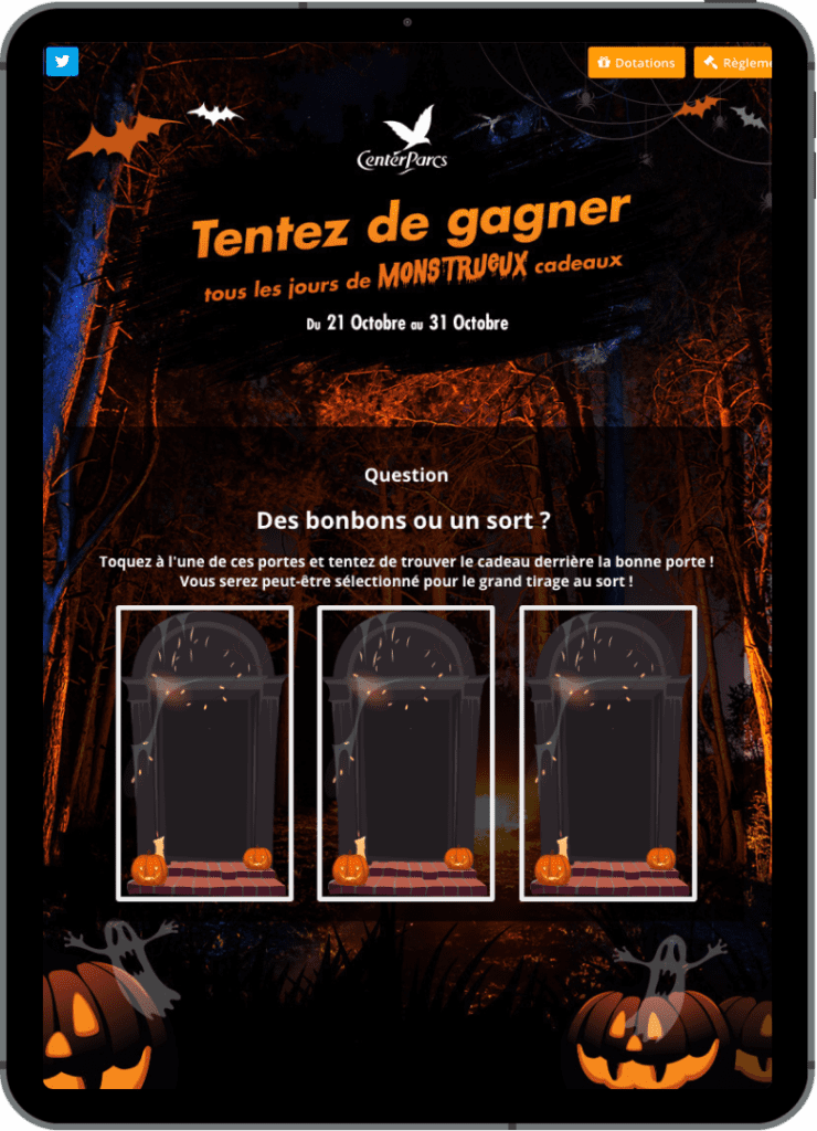 ipad center parks shell game halloween marketing campaigns 740x1024