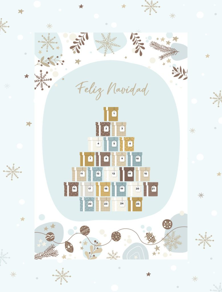 ideas originales para navidad calendario 780x1024