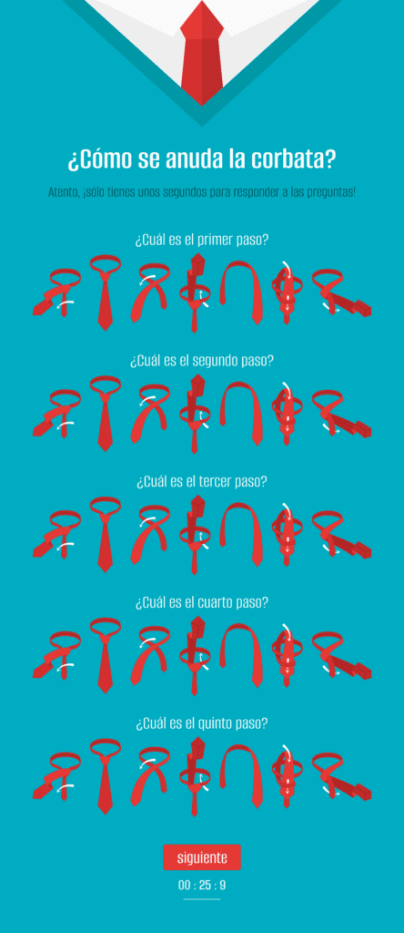 ES   One page quiz   How to tie a cravat  444x1024