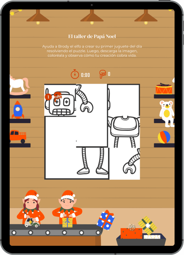 ipad taller papa noel puzzle campanas de navidad 740x1024