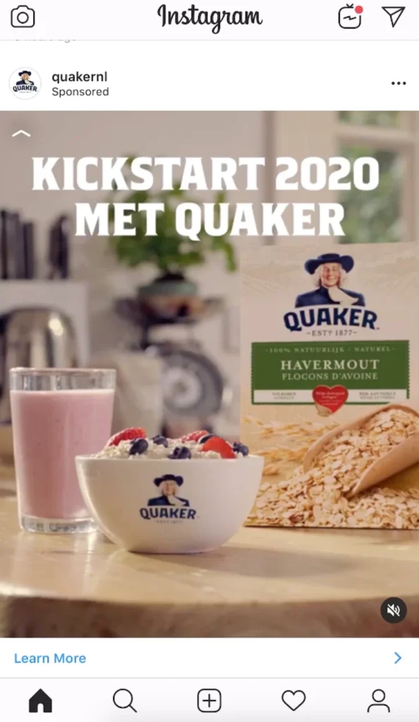 meilleures campagnes marketing interactives janvier quaker 594x1024