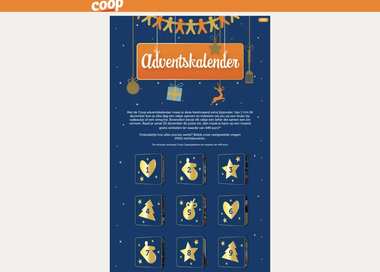 christmas advent calendar ideas coop