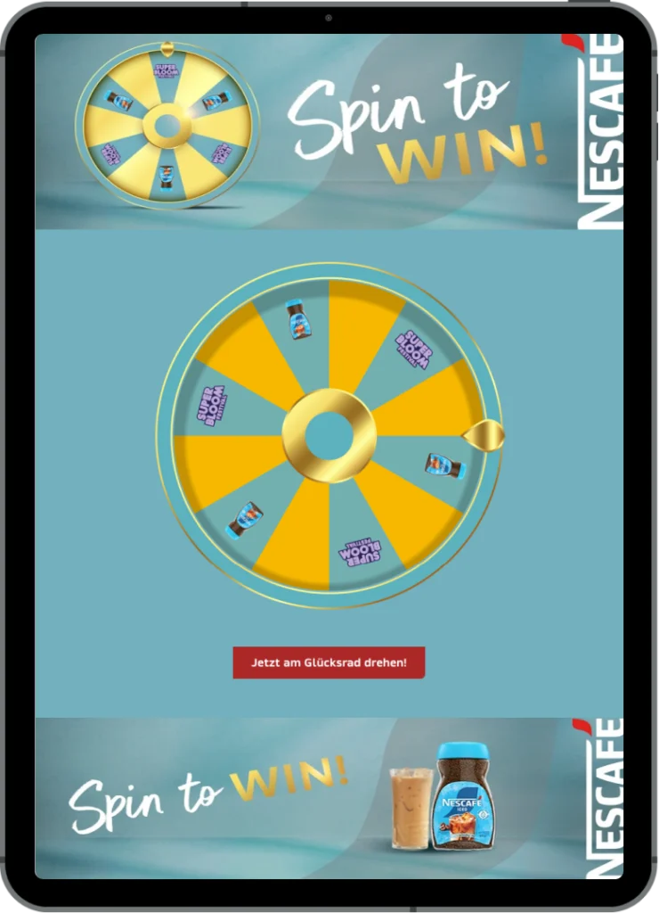 ipad nescafe wheel of fortune interactive marketing campaigns of july 1x 740x1024