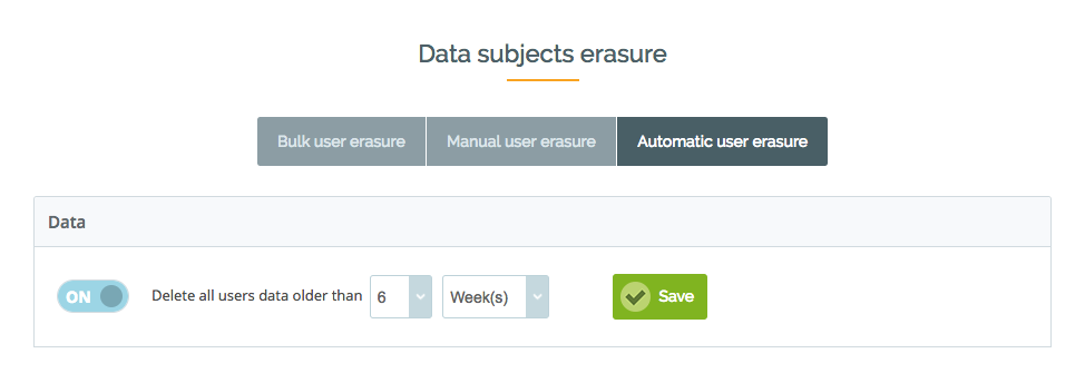 automatic rules deletion