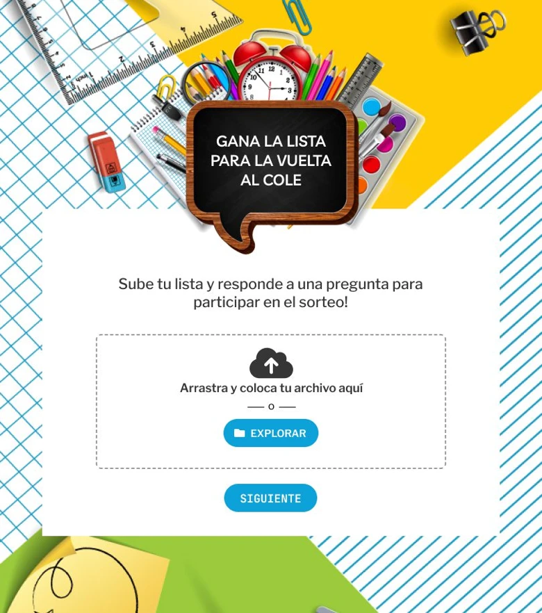 ideas vuelta al cole lista