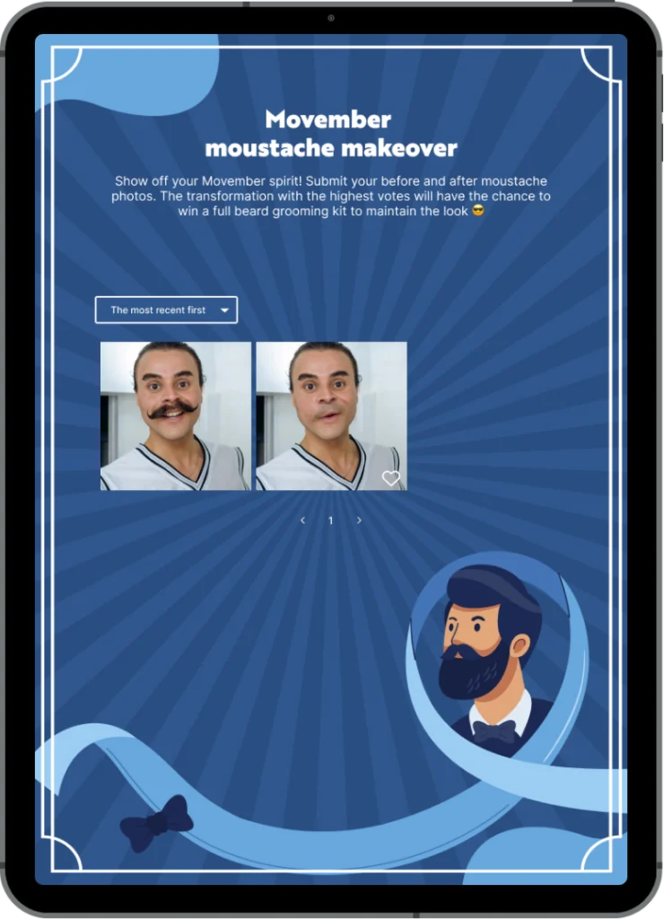ipad photo contest movember black friday autumn marketing campaigns 740x1024