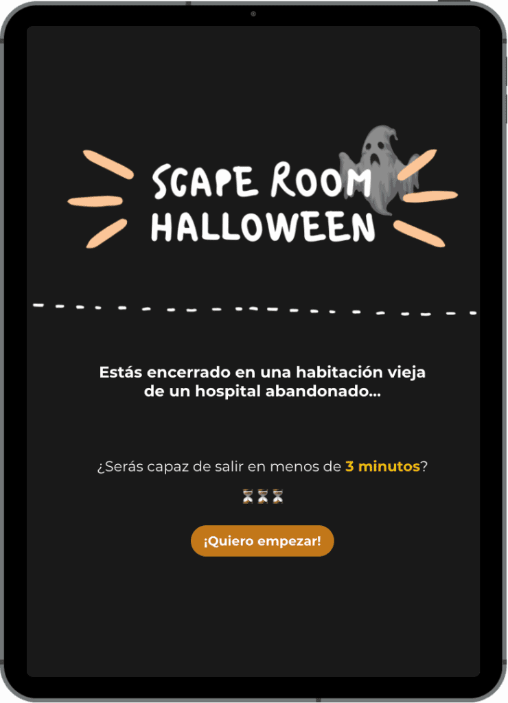 ipad vocento escape game halloween marketing campaigns 740x1024