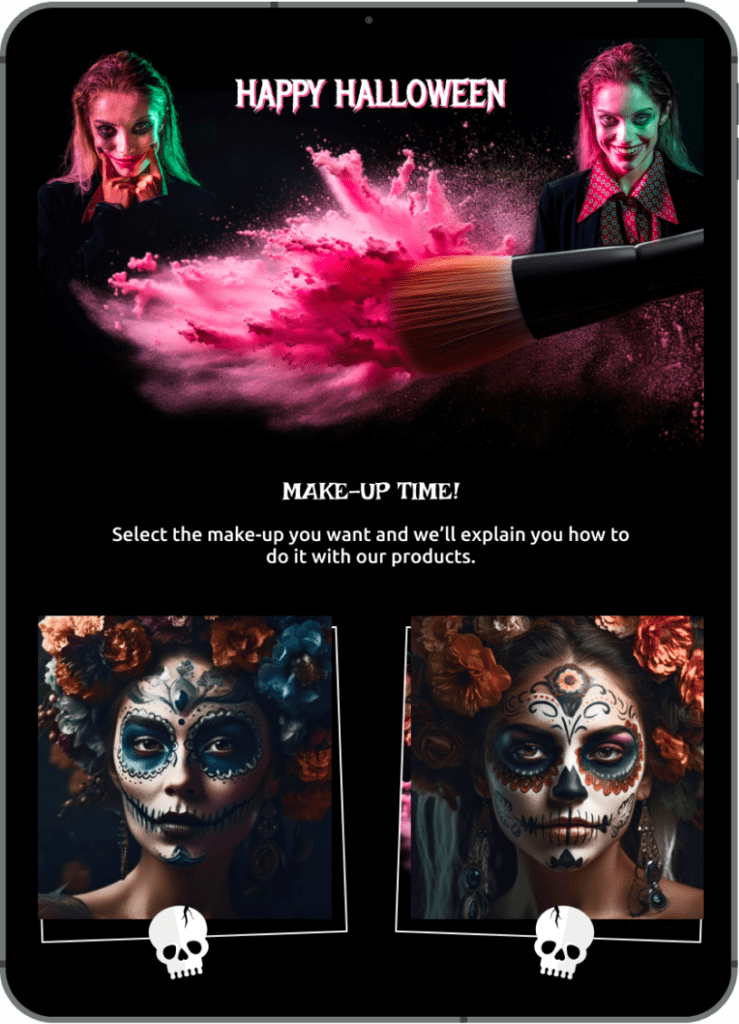 halloween campaign ideas quiz make up 1 739x1024