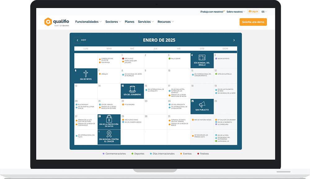 macbook interactive calendar ES