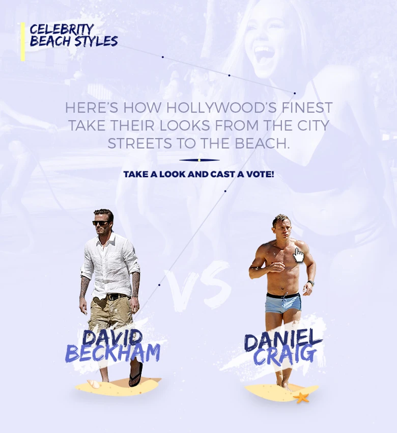 battle celebrity beach styles
