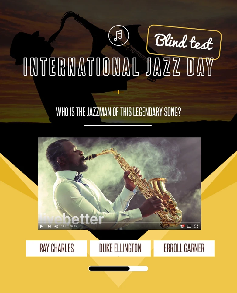 blind test jazz international day inspiration easter spring qualifio 2018