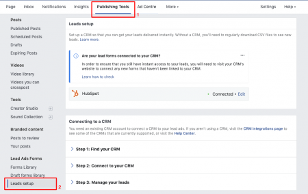 facebook crm integration EN 450x284