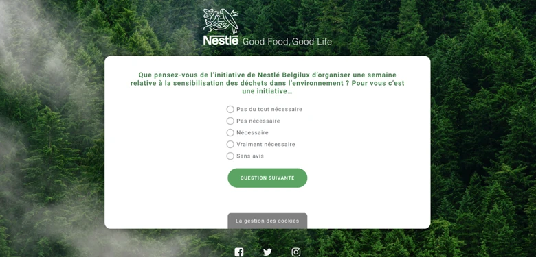 nestle internal survey