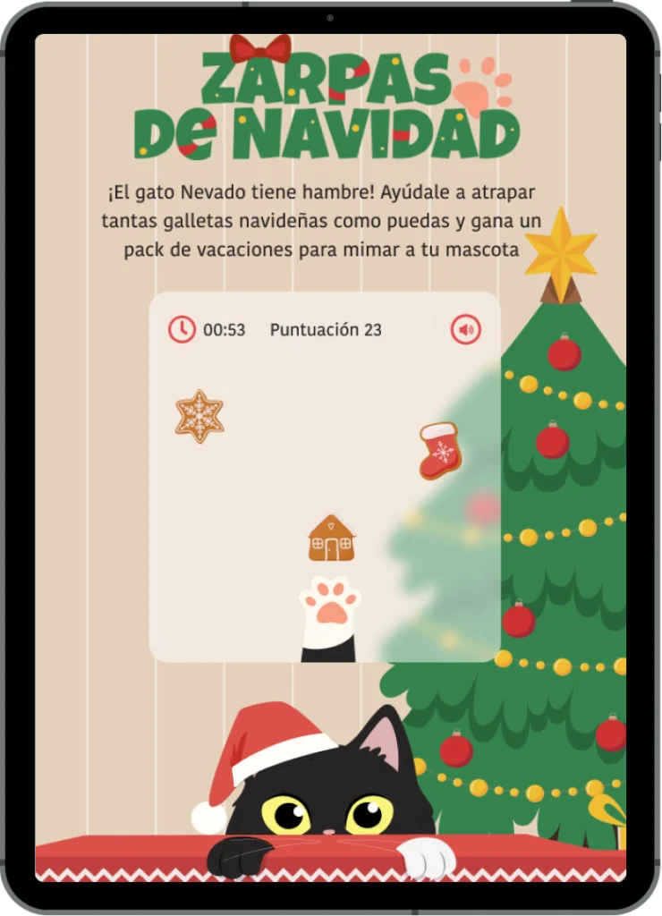 ipad catcher gato ideas de marketing navideno  1x 740x1024