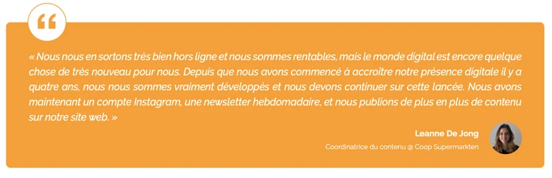 coop supermarche cas client