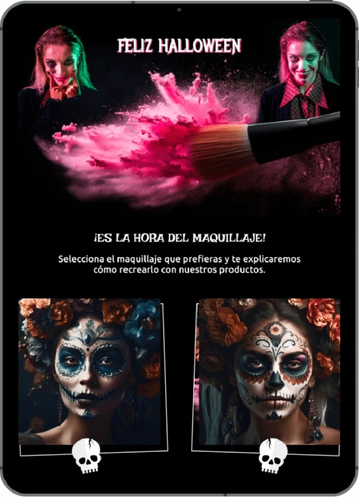 campanas de halloween maquillaje 1 740x1024