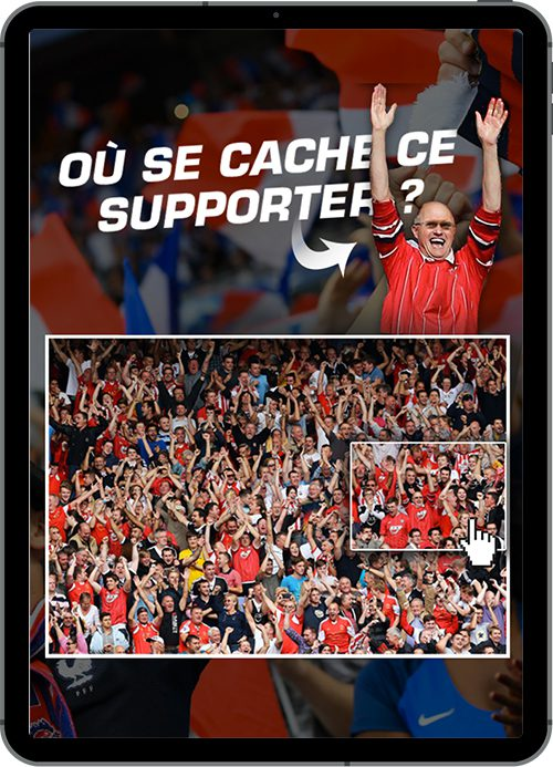 competitions football campagnes marketing objet cache