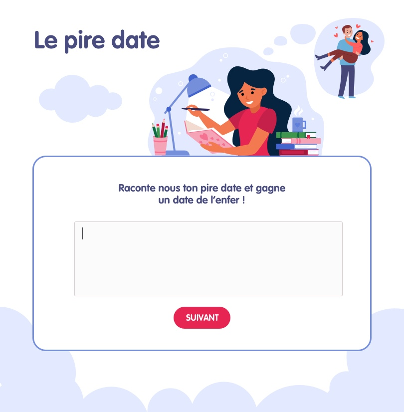 marketing saint valentin concours ecriture