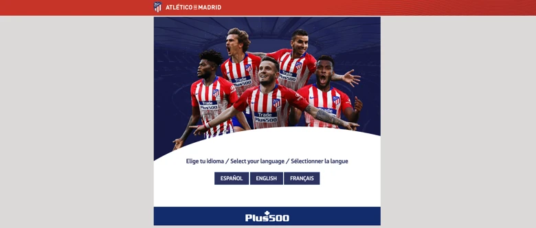 atletico de madrid campaign plus500 languages