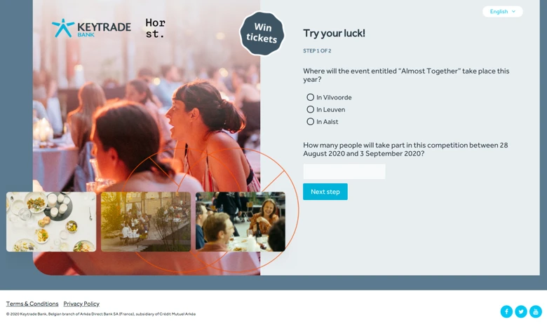 favourite interactive marketing campaigns september keytrade