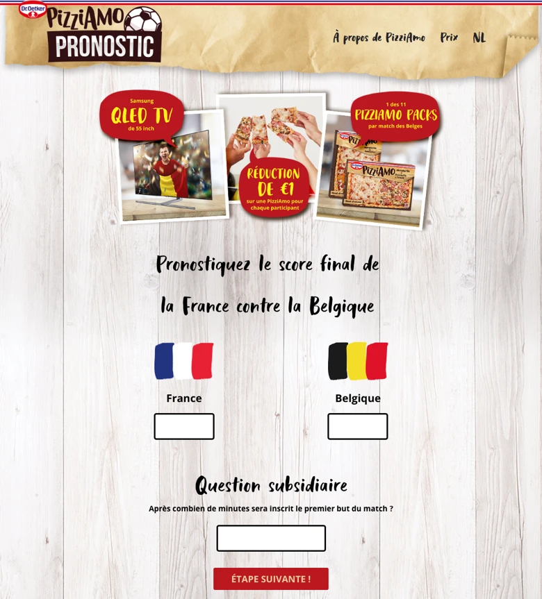 dr oetker pronostic coupe du monde france belgique qualifio