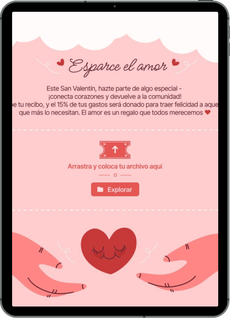 ipad acciones de marketing san valentin descarga tus fotos 740x1024