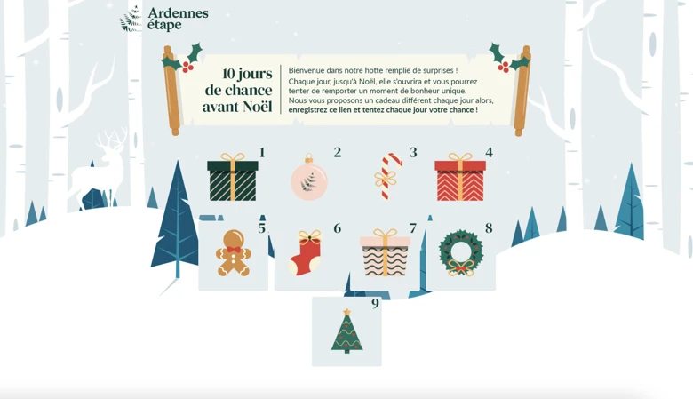 calendario de adviento de navidad ardenne