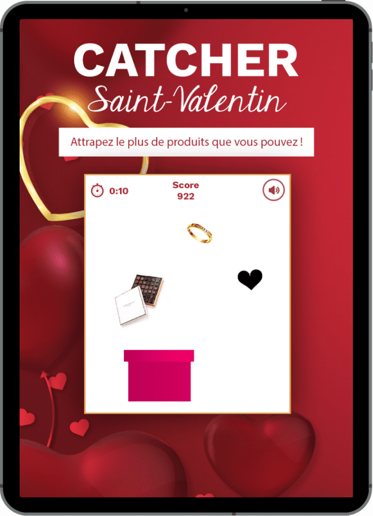 ipad action marketing pour la saint valentin catcher 740x1024