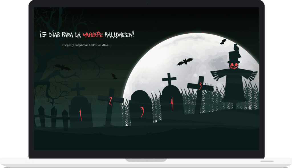 ipad calendario campanas de halloween