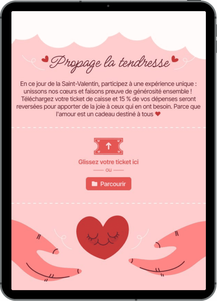 ipad action marketing pour la saint valentin telechargement photo 740x1024