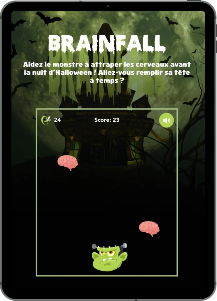 ipad catcher monstre jeux concours halloween jeux concours automne campagne marketing rentree 740x1024