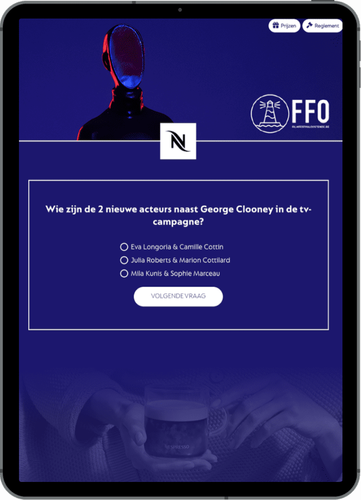 ipad nespresso quiz interactive marketing campaigns of january 740x1024