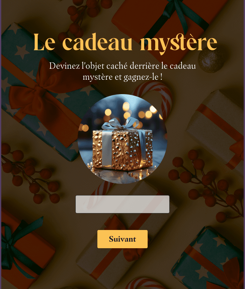 idee marketing noel cadeau mystere