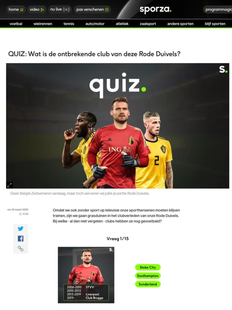 meilleures campagnes marketing interactives avril covid 19 sporza 767x1024