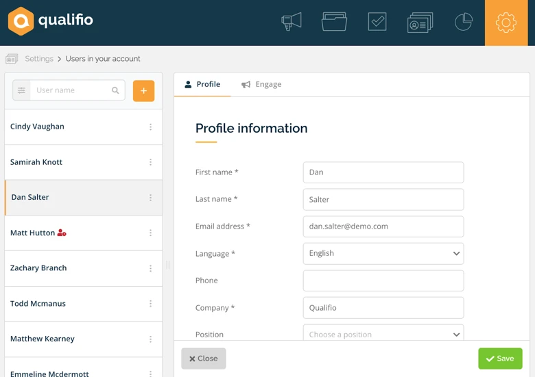 we have updated the way you navigate your user list in qualifio and you can now view all your users at a glance