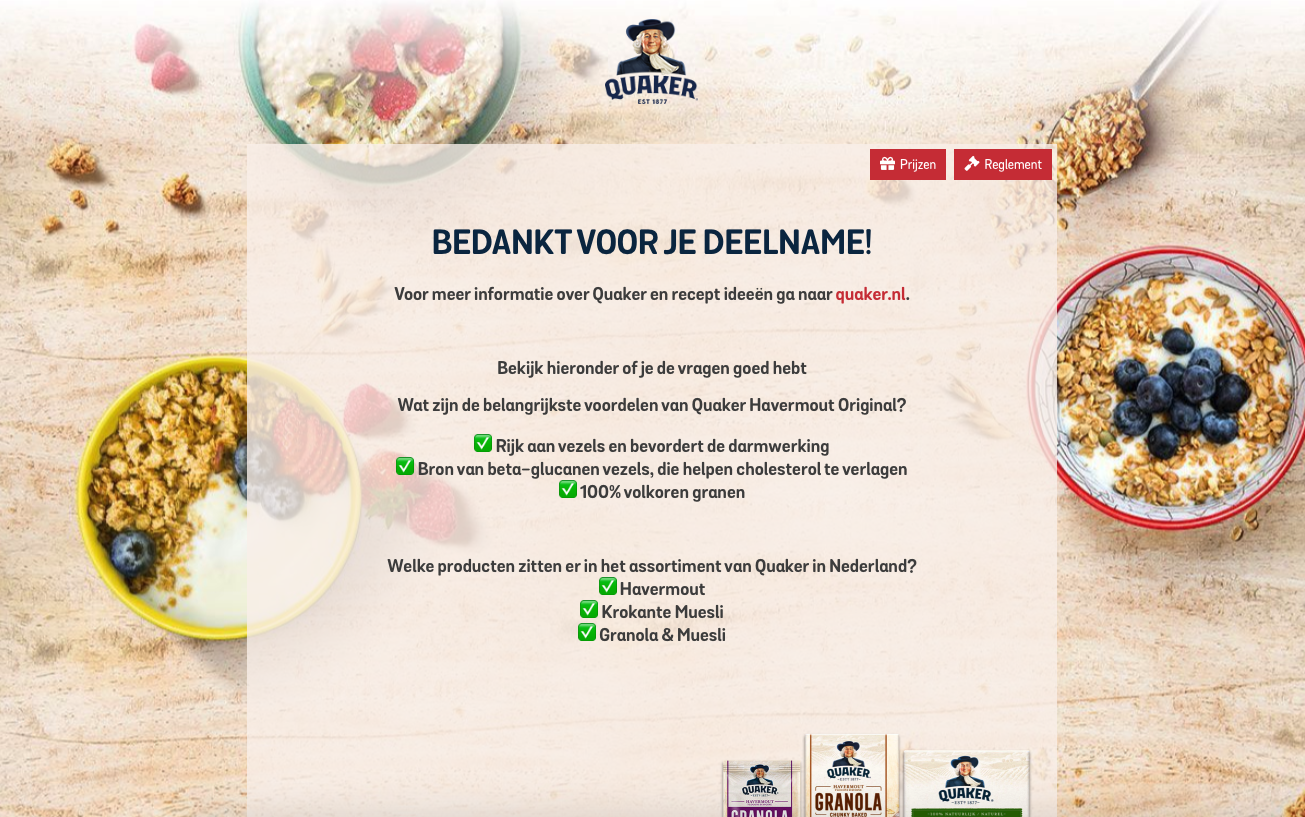 january best interactive marketing campaigns quaker