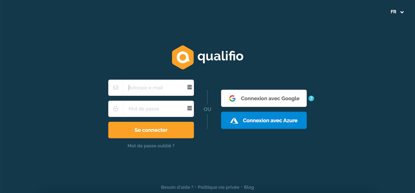page connexion