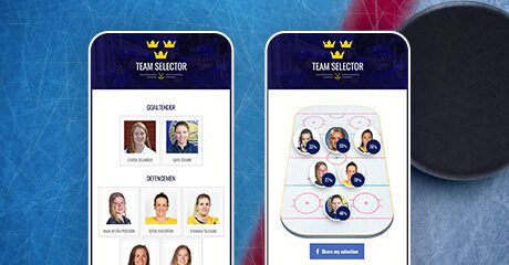 Keep your ice hockey fans engaged with the Team Selector