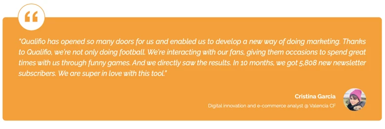 How Valencia CF use Qualifio to grow, get to know, monetise and engage their community