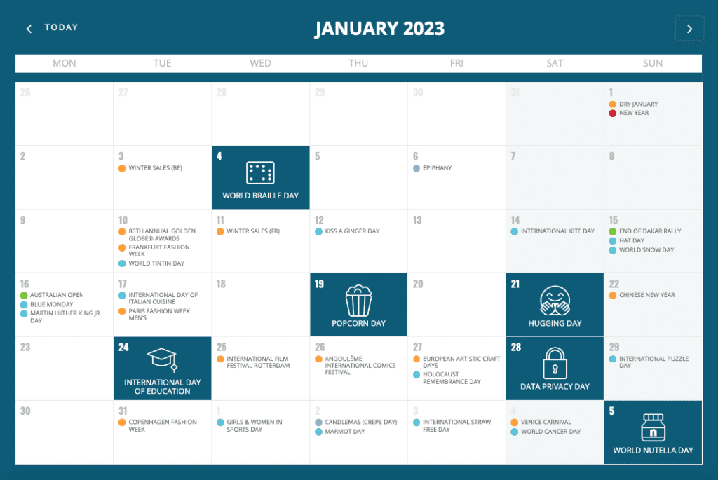 2023-marketing-calendar-january-2023