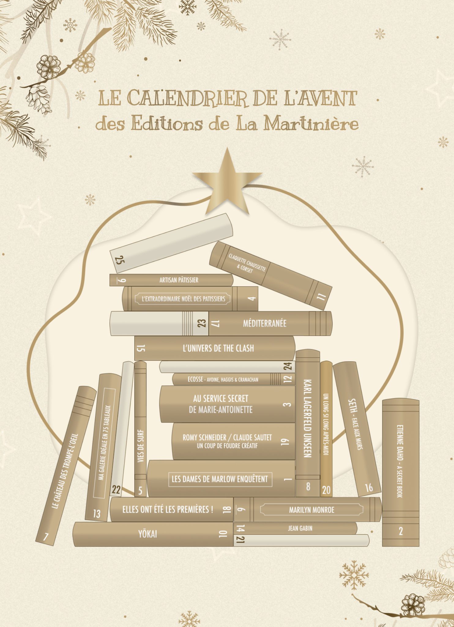 Le calendrier des livres des Éditions de la Martinière