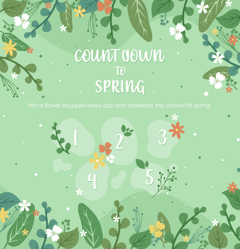 Calendar image: countdown to spring